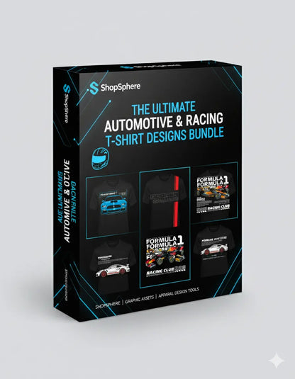 Mega T-Shirt Design Bundle for POD Entrepreneurs – 110,000+ Designs + Business SOPs ShopSphere