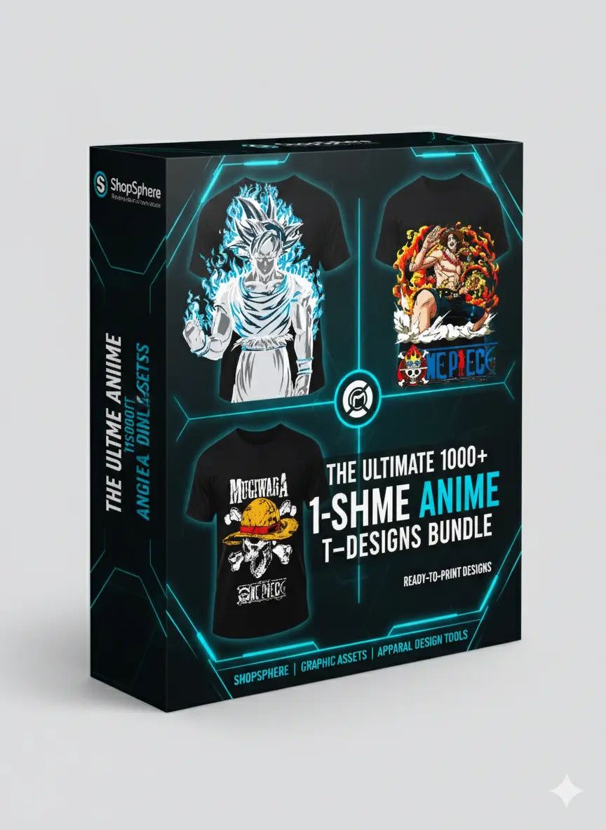Mega T-Shirt Design Bundle for POD Entrepreneurs – 110,000+ Designs + Business SOPs ShopSphere